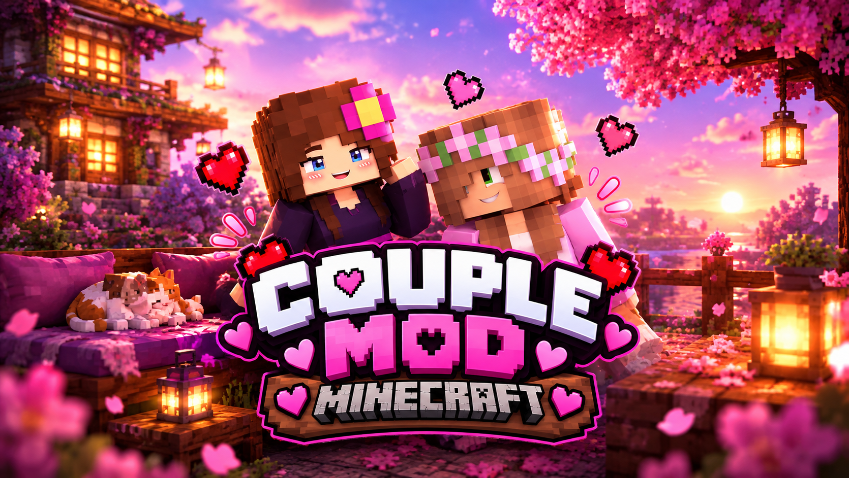 Minecraft Couple Mod Sunset